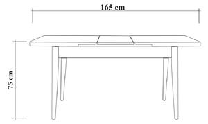 Rozkládací jídelní stůl Olenna 130-165 cm borovice