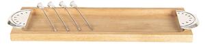 Dřevěné servírovací prkénko s melounem a párátky v dárkové krabičce - 44*14*4 cm