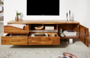 Moebel Living Masivní akátový TV stolek Holz 160x45 cm