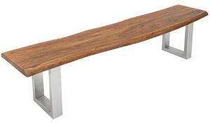 Moebel Living Masivní akátová lavice Holz 160 cm