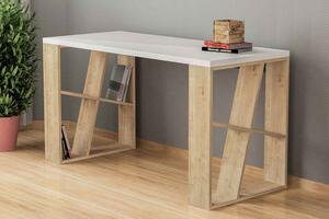 Designový psací stůl Kailas 140 cm dub bílý