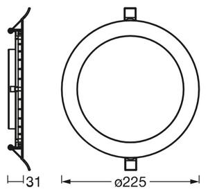 Osram - LED Podhledové svítidlo SLIM LED/22W/230V 4000K