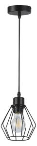 Lustr na lanku 1xE27/35W/230V pr. 18 cm černá