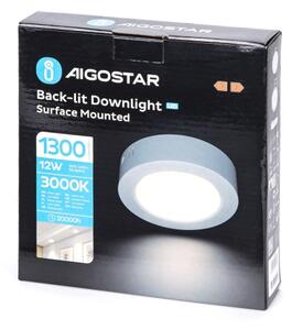 Aigostar - LED Stropní přisazené svítidlo LED/12W/230V pr. 17,4 cm 3000K bílá