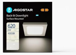 Aigostar - LED Stropní přisazené svítidlo LED/6W/230V 12,2x12,2 cm 4000K bílá