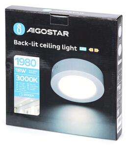 Aigostar - LED Stropní přisazené svítidlo LED/18W/230V pr. 22,6 cm 3000K bílá
