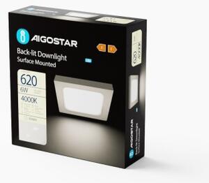 Aigostar - LED Stropní přisazené svítidlo LED/6W/230V 12,2x12,2 cm 4000K bílá