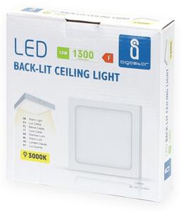 Aigostar - LED Stropní přisazené svítidlo LED/12W/230V 17,3x17,3 cm 3000K bílá