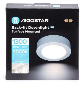 Aigostar - LED Stropní přisazené svítidlo LED/12W/230V pr. 17,4 cm 3000K bílá