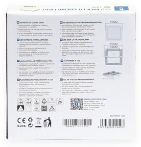 Aigostar - LED Stropní přisazené svítidlo LED/12W/230V 17,3x17,3 cm 4000K bílá