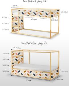 Samolepky Ikea Kura Bed Vzor ve skandinávském stylu