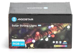 Aigostar - LED Solární dekorační řetěz 50xLED/8 funkcí 12m IP65 multicolor