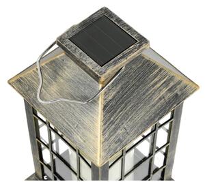 LED Solární závěsné svítidlo LED/0,02W/1,2V 1xAA 2700K IP44 patina