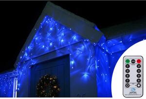 SPRINGOS LED krápníky - 14,5m, 300LED, 8 funkcí, ovladač, IP44, modrá CL0306-XG