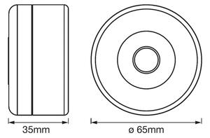 Ledvance - LED Stmívatelné orientační svítidlo DOT-IT LED/0,45W/5V 500 mAh