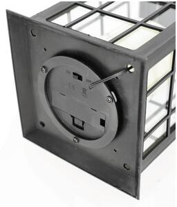 LED Solární závěsné svítidlo LED/0,02W/1,2V 1xAA 2700K IP44 200 mAh černá