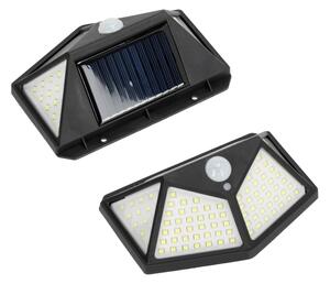 LED Solární nástěnné svítidlo se senzorem LED/1W/3,7V 6500K IP44 1200 mAh