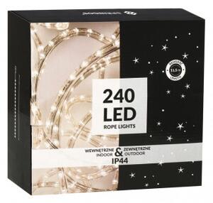 SPRINGOS LED světelná hadice - 10m, 240LED, 8 funkcí, IP44, studená bílá CL1201-XG