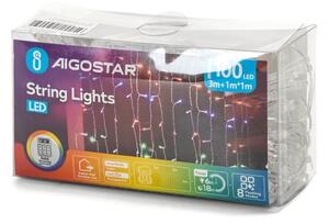 Aigostar - LED Venkovní vánoční řetěz 100xLED/8 funkcí 3xAA 4x1m IP44 multicolor