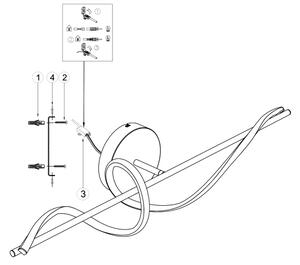 ONLI - LED Nástěnné svítidlo TWIST LED/25W/230V 4000K černá