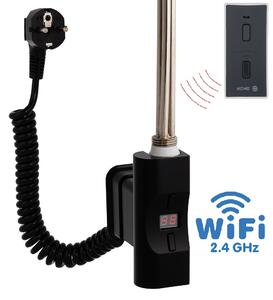 Hydronix Home Plus WiFi, D-profil, topná tyč 300 W Barva topné tyče: Černá, Připojení topné tyče: S kabelem se zástrčkou