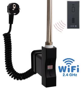 Hydronix Home Plus WiFi, čtvercový profil, topná tyč 300 W Barva topné tyče: Černá, Připojení topné tyče: S kabelem se zástrčkou