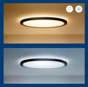 WiZ - LED RGB Stmívatelné stropní svítidlo SUPERSLIM LED/32W/230V Wi-Fi černá