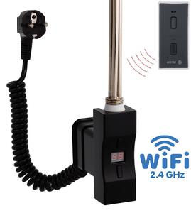 Hydronix Home Plus WiFi, obdélníkový profil, topná tyč 300 W Barva topné tyče: Černá, Připojení topné tyče: S kabelem se zástrčkou