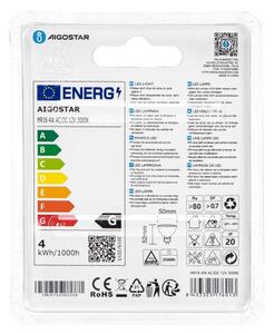 LED Žárovka MR16 GU5,3/4W/12V 3000K - Aigostar