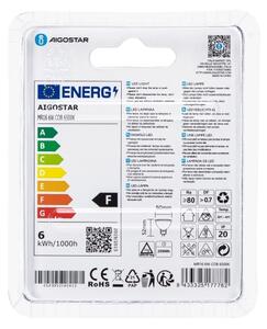 LED Žárovka MR16 GU5,3/6W/12V 6500K - Aigostar