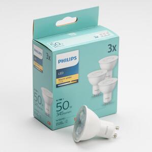 SADA 3x LED Žárovka Philips GU10/4,7W/230V 2700K
