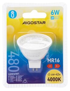 LED Žárovka MR16 GU5,3/6W/12V 4000K - Aigostar
