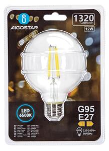 LED Žárovka G95 E27/12W/230V 6500K - Aigostar