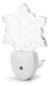 Aigostar - LED RGB Noční světlo se senzorem soumraku LED/0,5W/230V vločka