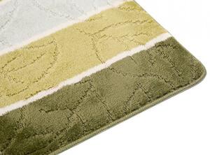 Koupelnový kobereček MULTI A5019 listí, zelený