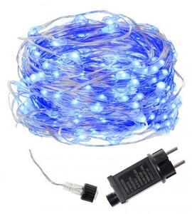 SPRINGOS LED řetěz Nano - 48m, 480LED, 8 funkcí, IP44, modrá CL0510-XG