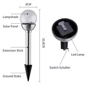 Aigostar - LED RGB Solární svítidlo LED/0,08W/2V IP44