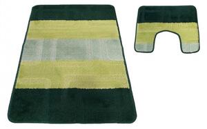 Dvoudílná sada protiskluzových koberečků zelené barvy