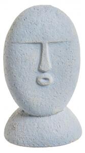 Dekorativní soška hlavy, výška 22 cm, světle šedá