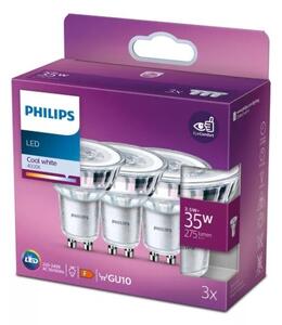 SADA 3x LED Žárovka Philips PAR16 GU10/3,5W/230V 4000K