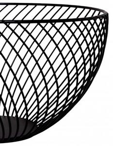 SPRINGOS Drátěný košík na ovoce 25x15 cm černý SPRINGOS HA0503-XG