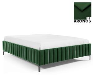 Čalouněná postel CAKE 90x200 cm Odstín látky: Hořčicová (Kronos 01) - eTapik