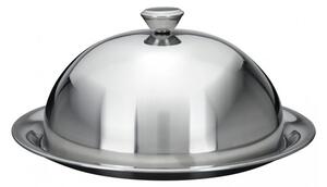 Podnos kovová Excellent Houseware 30 cm šedá s vintage stínítkem