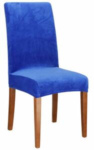SPRINGOS Potah na židli elastický, Samet modrý SPRINGOS SPANDEX HA0204-XG