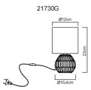 Globo 21730G - Stolní lampa SYLAS 1xE14/40W/230V šedá