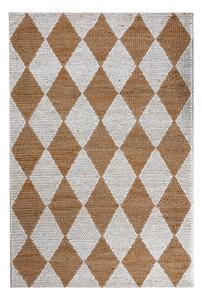 Bílý/v přírodní barvě ručně tkaný koberec s příměsí juty 120x170 cm Effie Diamond – Flair Rugs