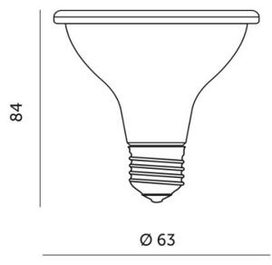 LED Žárovka pro růst rostlin PLANTY E27/7W/230V 1200K černá