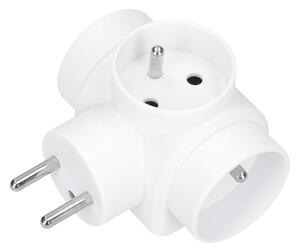 SOLIGHT Zásuvka rozbočovací P91 3x 10A/230V/IP20, bílá