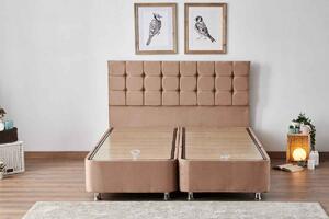 Designová postel Gaphna 160 x 200 cm světle hnědá
