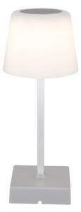 Globo 28061SI-LED Stm. nab. dotyk. stolní lampa XAYDEN 2W/5V 800 mAh stříbrná